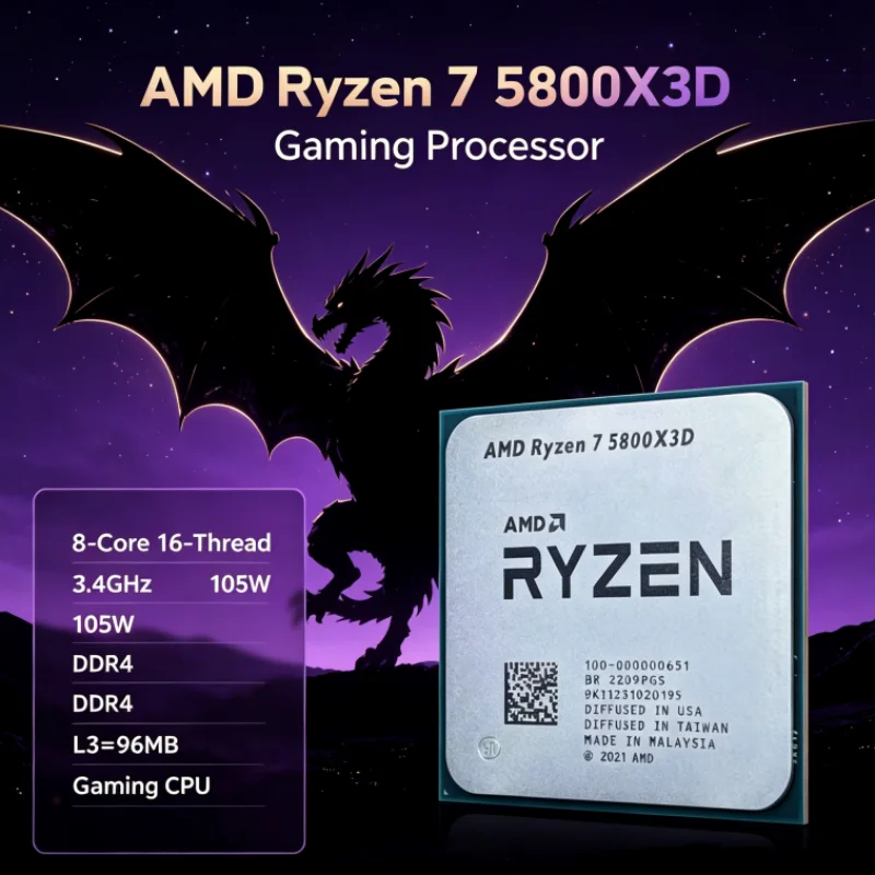 Amd Cpu Ryzen 7 - AMD R7 5800X3D 96 MB 8-Core