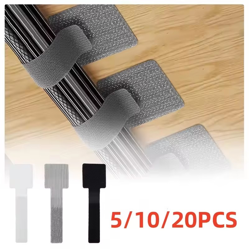 Desk Setup Cable Management - 20/10/5PCS Releasable Cable Organizer Ties Mouse