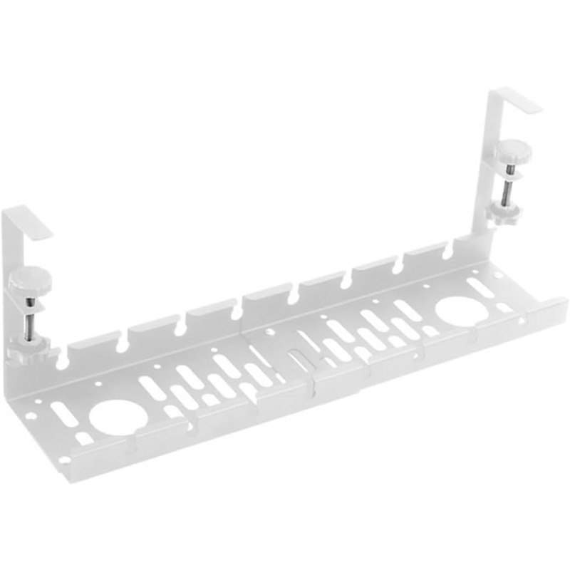 Desk Setup Cable Management - Heavy Duty Retractable Cable Organizer Tray