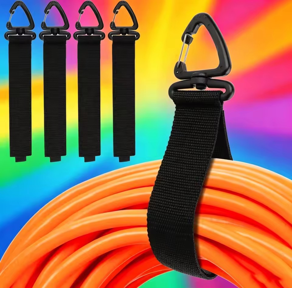 Desk Setup Cable Management - Cord Organizer Holder with Rotate Buckle