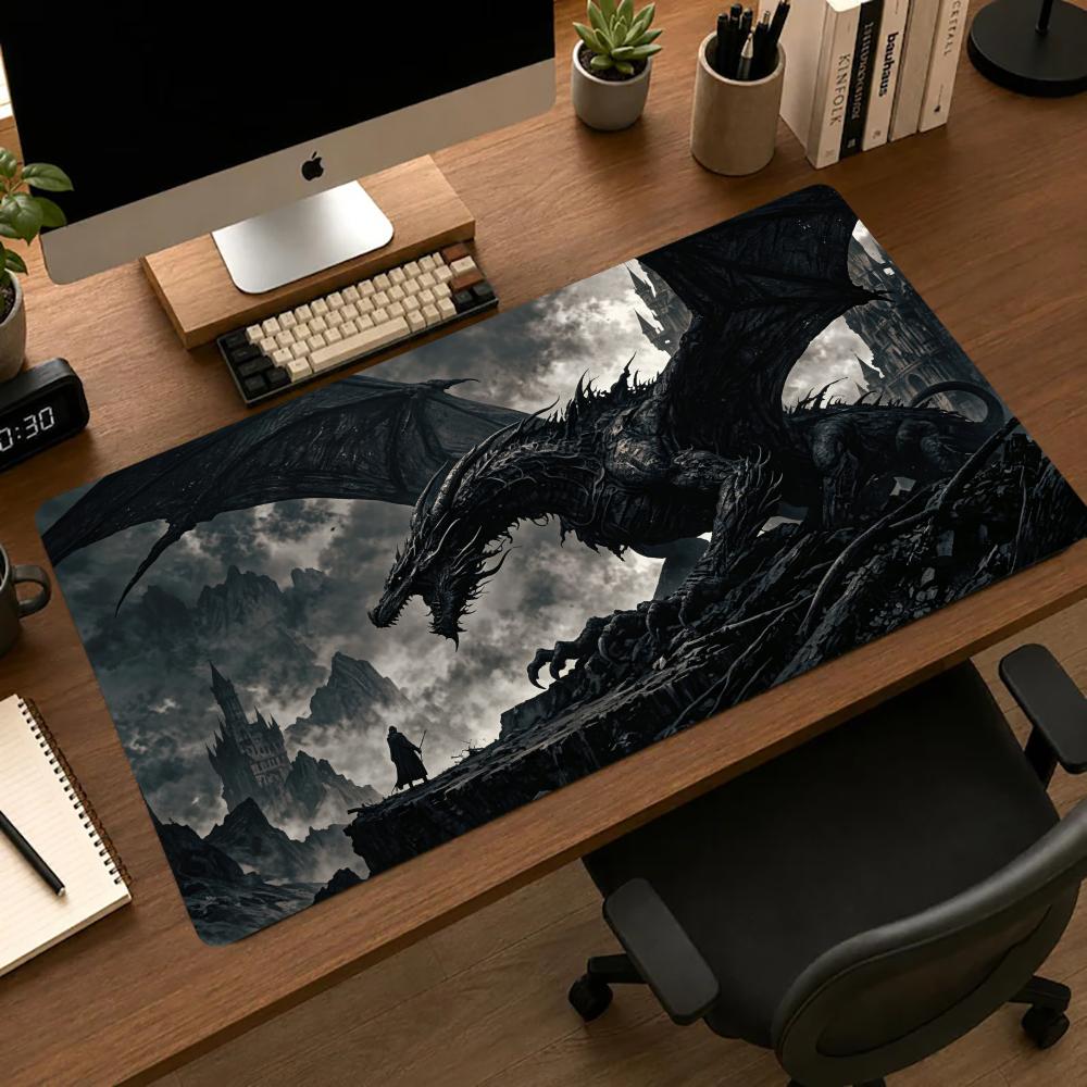 Desk Setup Gadgets - Black Dragon Mouse Pads Gaming Mats