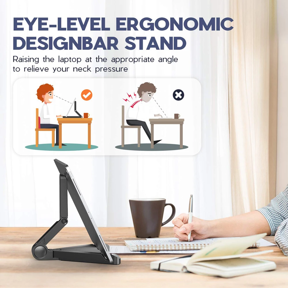 Universal Folding Tablet Holde - Desk Setup Gadgets 评论和价格