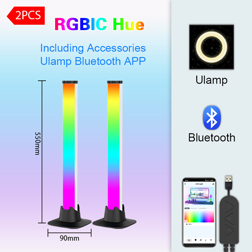 Desktop Setup RGB LED Lights B - Desk Setup Tv 评论和价格