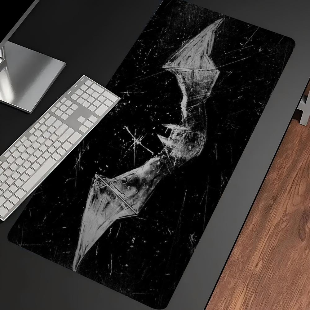 Dark Red Bat Pattern Large Gam - Desk Setup Red 评论和价格