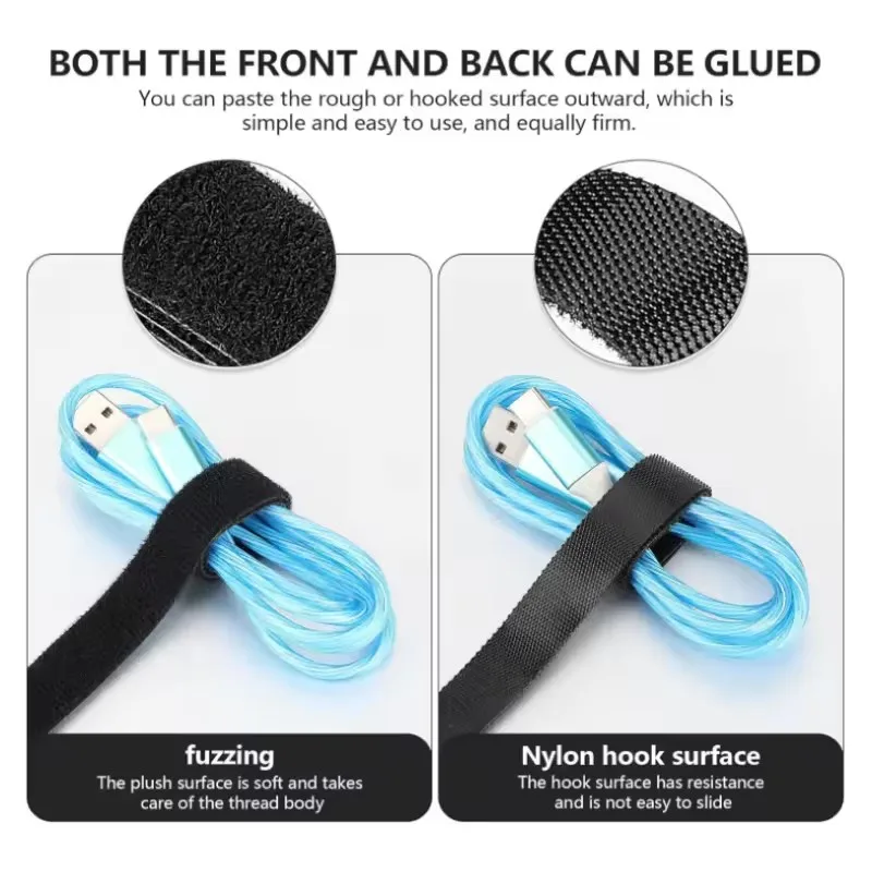 Hook and Loop Fastener Cable O - Desk Setup Cable Management 评论和价格