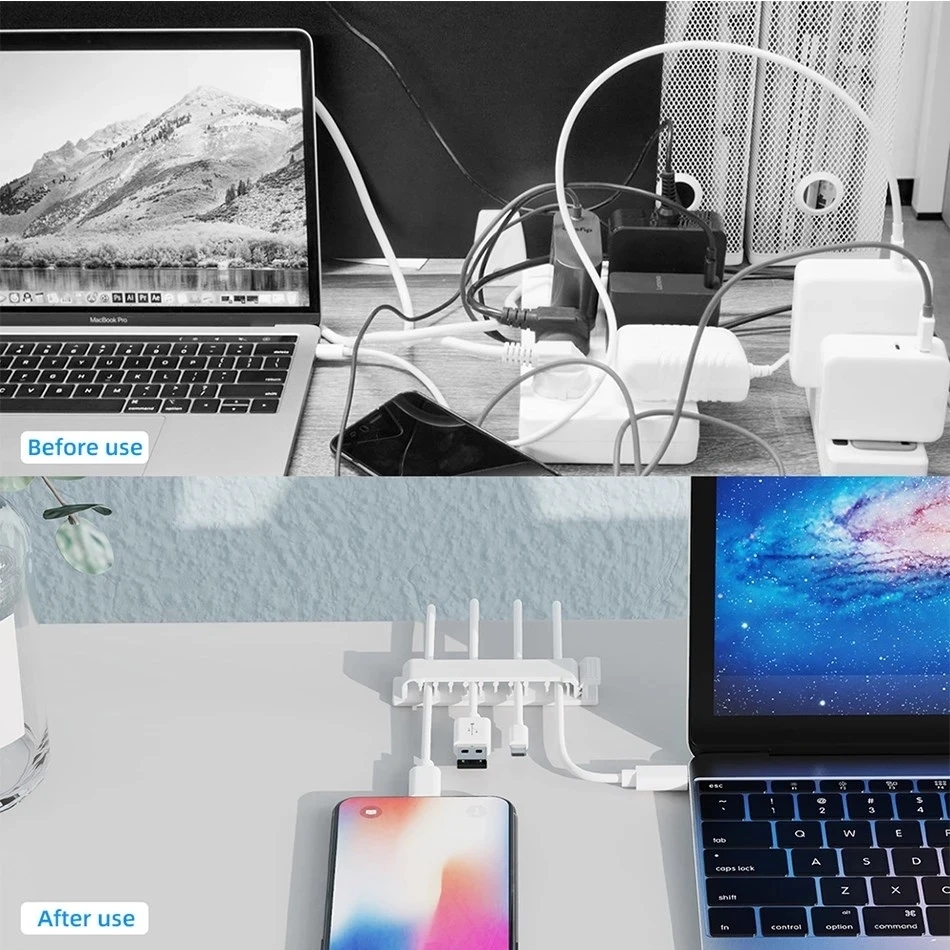 Cable Organizer Self Adhesive  - Desk Setup Cable Management 评论和价格