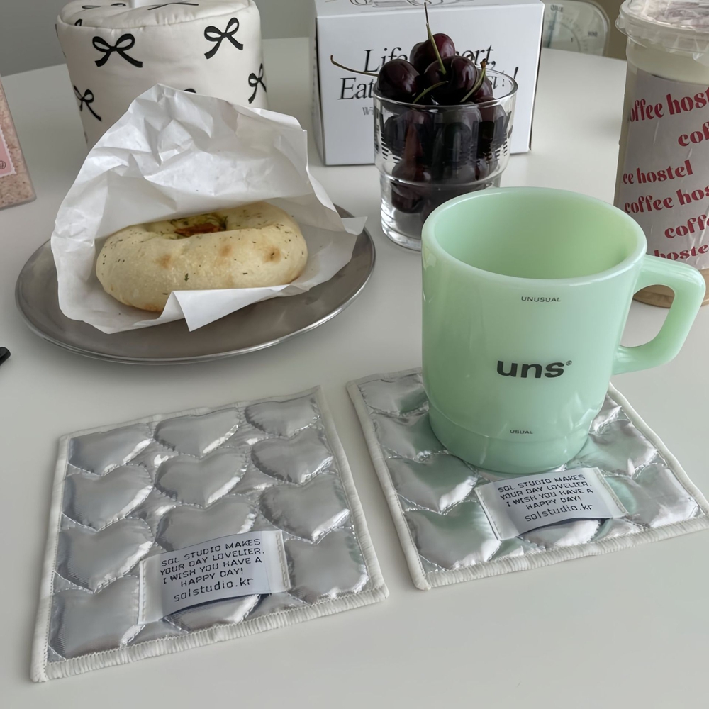Korean Ins Love Quilted Metal  - Korean Desk Setup 评论和价格