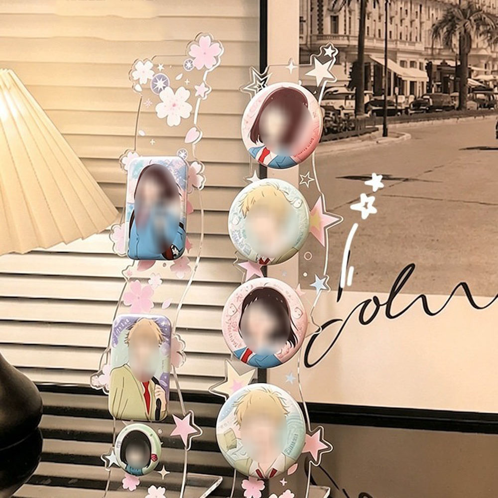 Wavy Acrylic Magnetic Badge Di - Korean Desk Setup 评论和价格