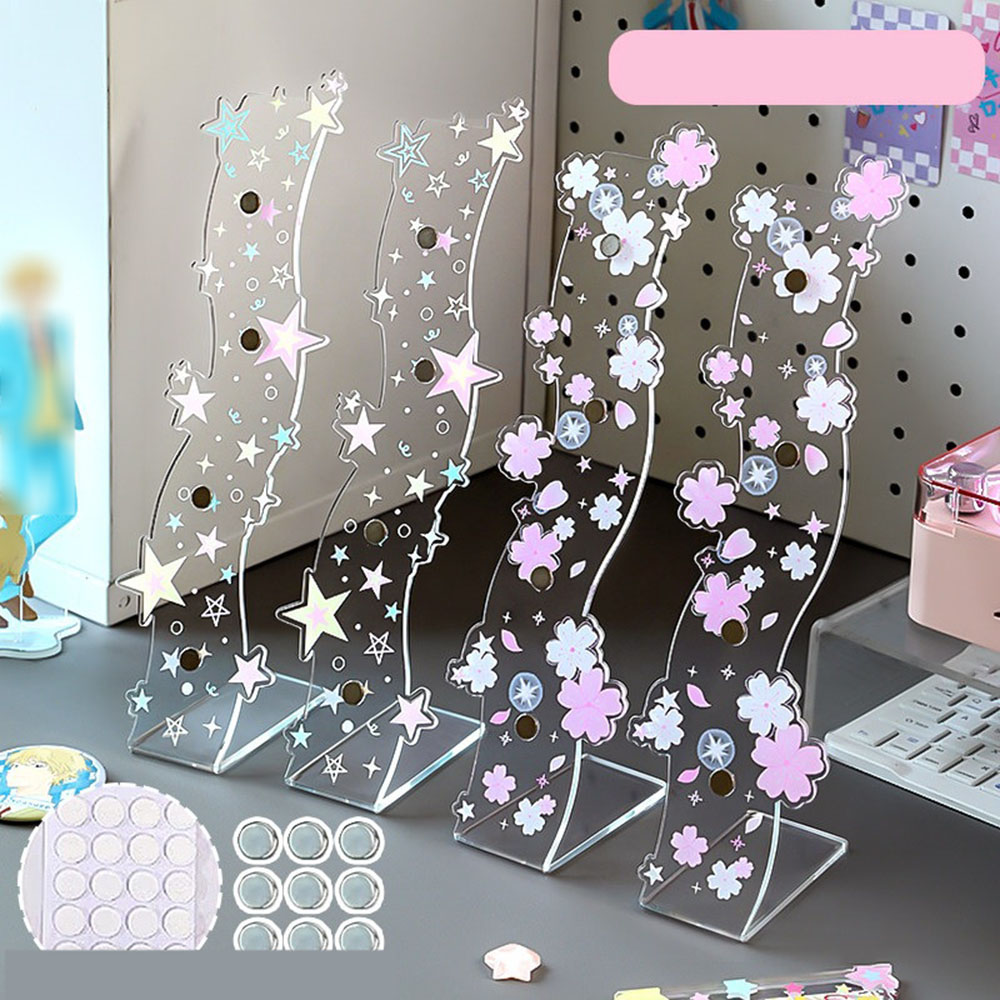 Wavy Acrylic Magnetic Badge Di - Korean Desk Setup 评论和价格