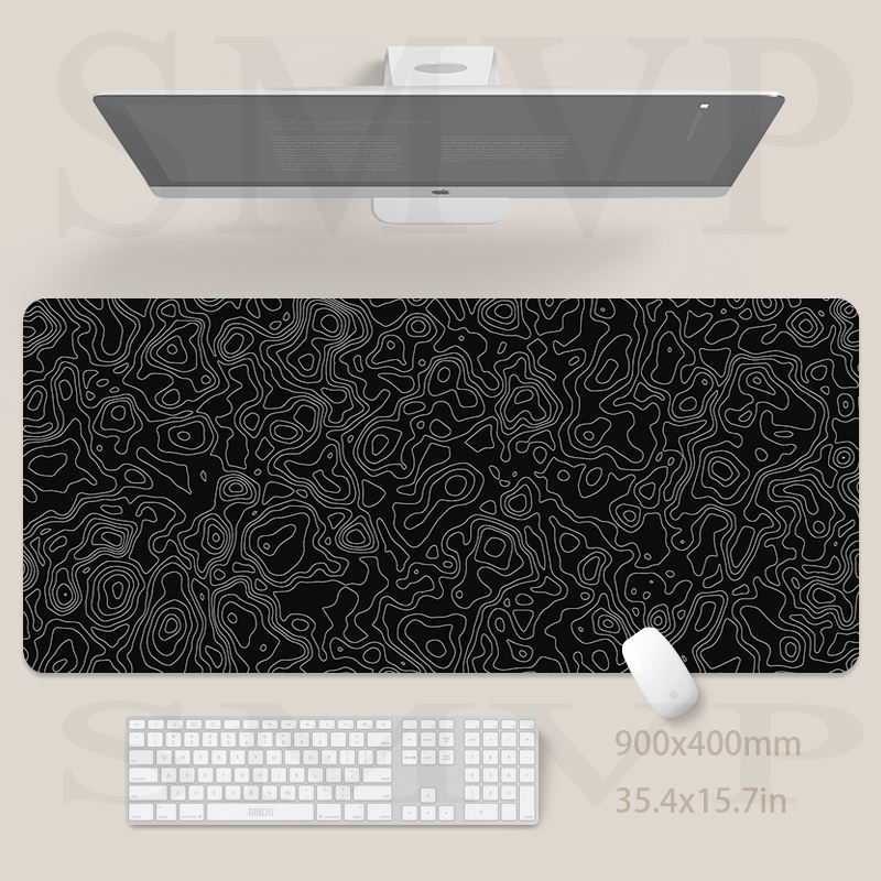 Mouse Pad Design Black Table C - Desk Setup Blue 评论和价格