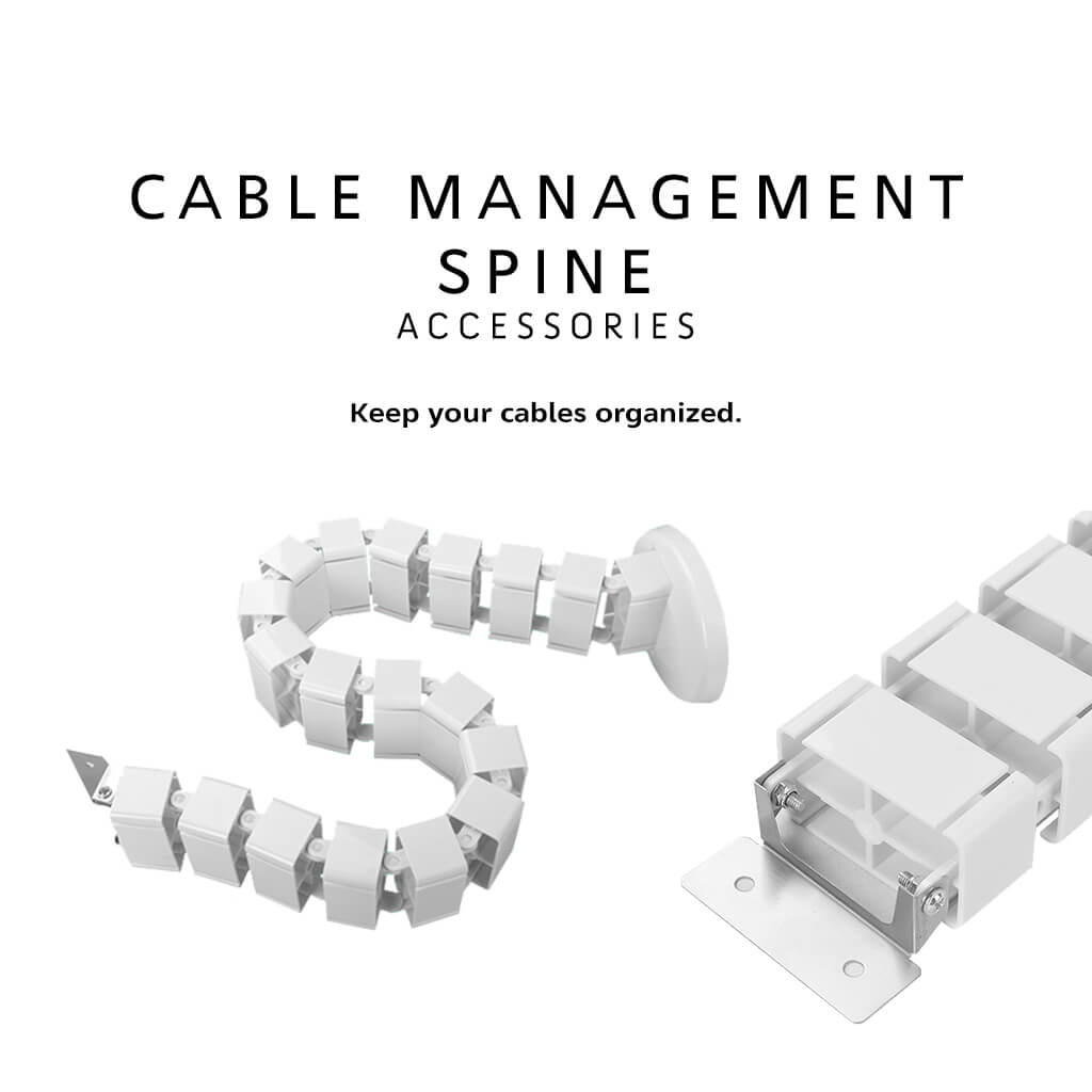 ISRTAO White under Desk Cable  - Desk Setup Cable Management 评论和价格