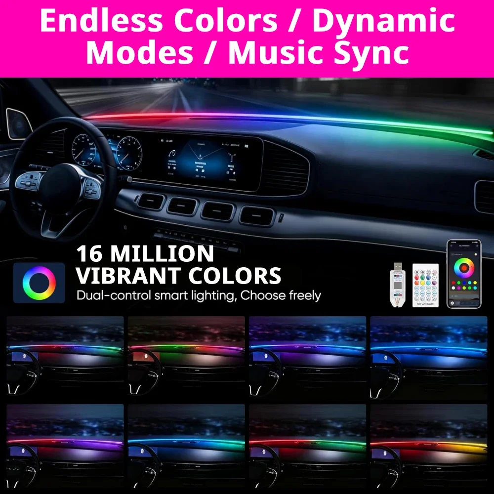 Car Windshield Ambient Light S - Ambient Light Bar Usb 评论和价格