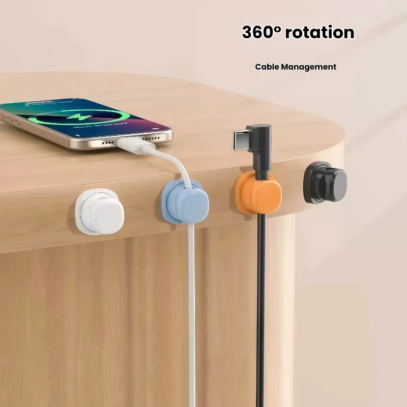 3 Pack Rotatable Desktop Cable - Desk Setup Cable Management 评论和价格