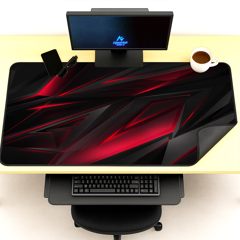 Xxxl Mouse Pad Gamer Setup Dec - Desk Setup Red 评论和价格