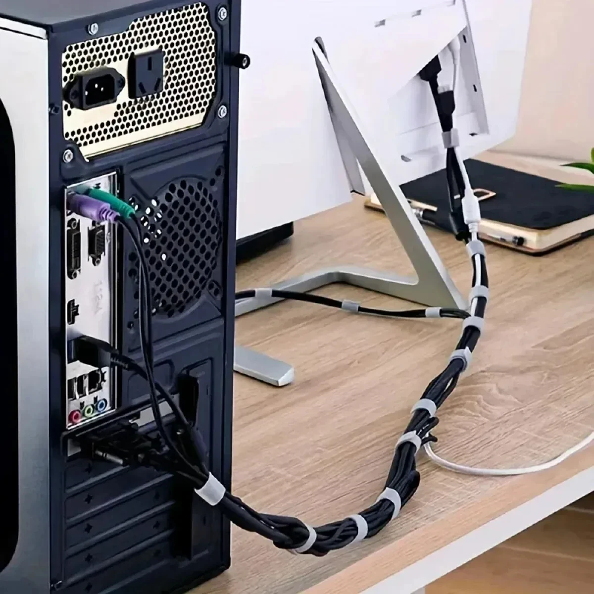 3M Hook and Loop Fastener Cabl - Desk Setup Cable Management 评论和价格