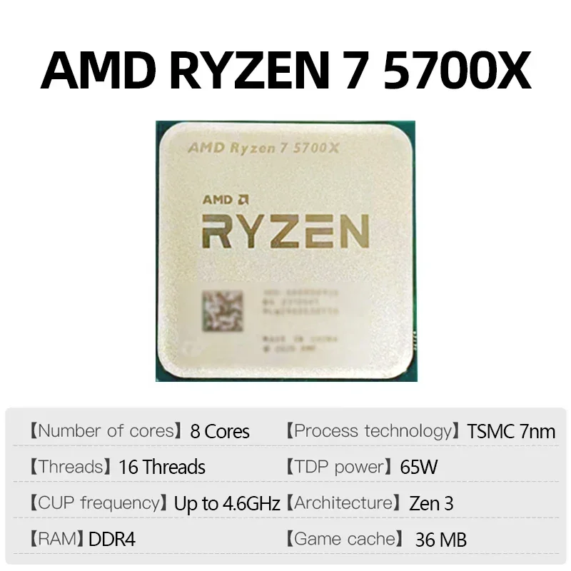 AMD Ryzen 7 5700X Processor 8- - Amd Cpu Ryzen 7 评论和价格