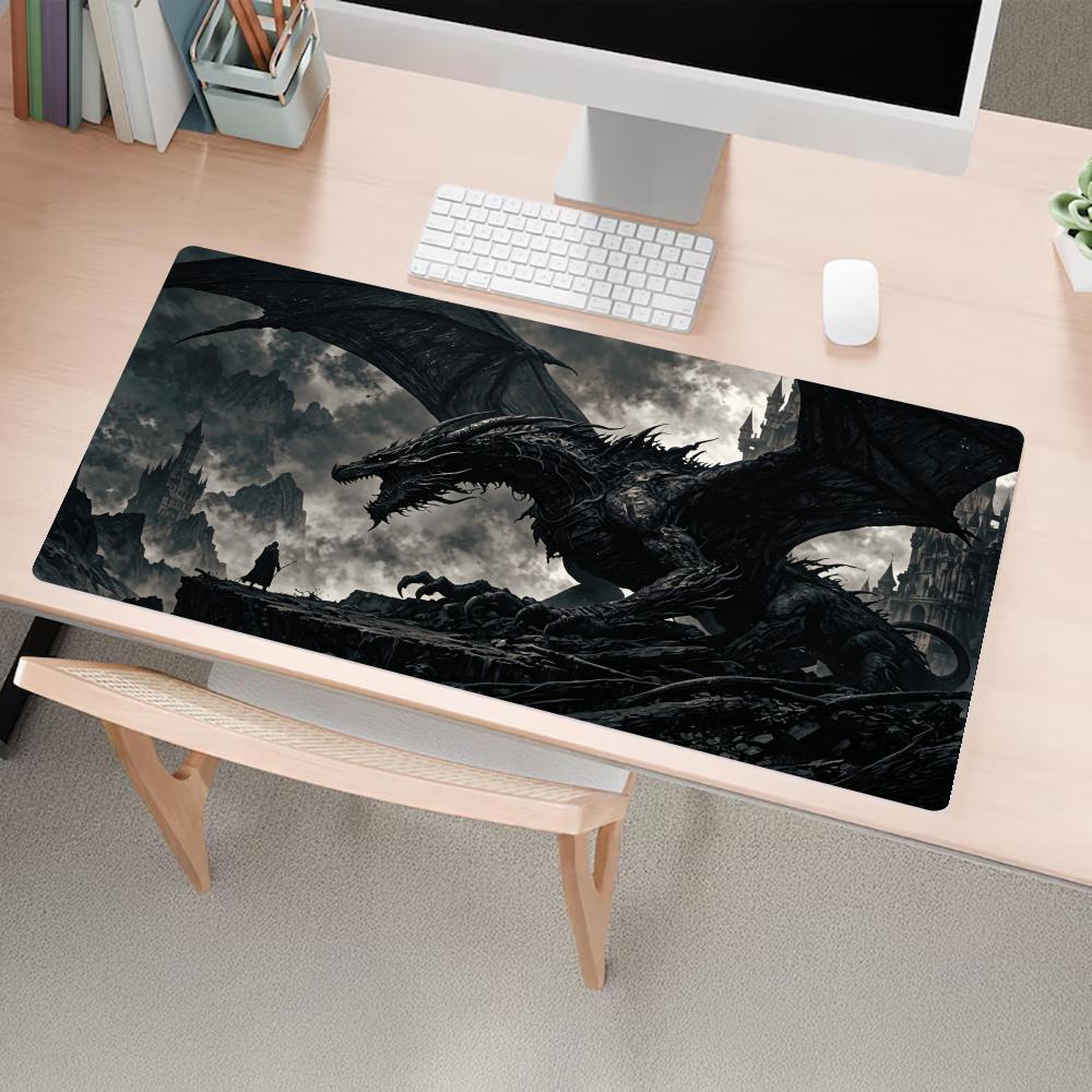 Black Dragon Mouse Pads Gaming - Desk Setup Gadgets 评论和价格