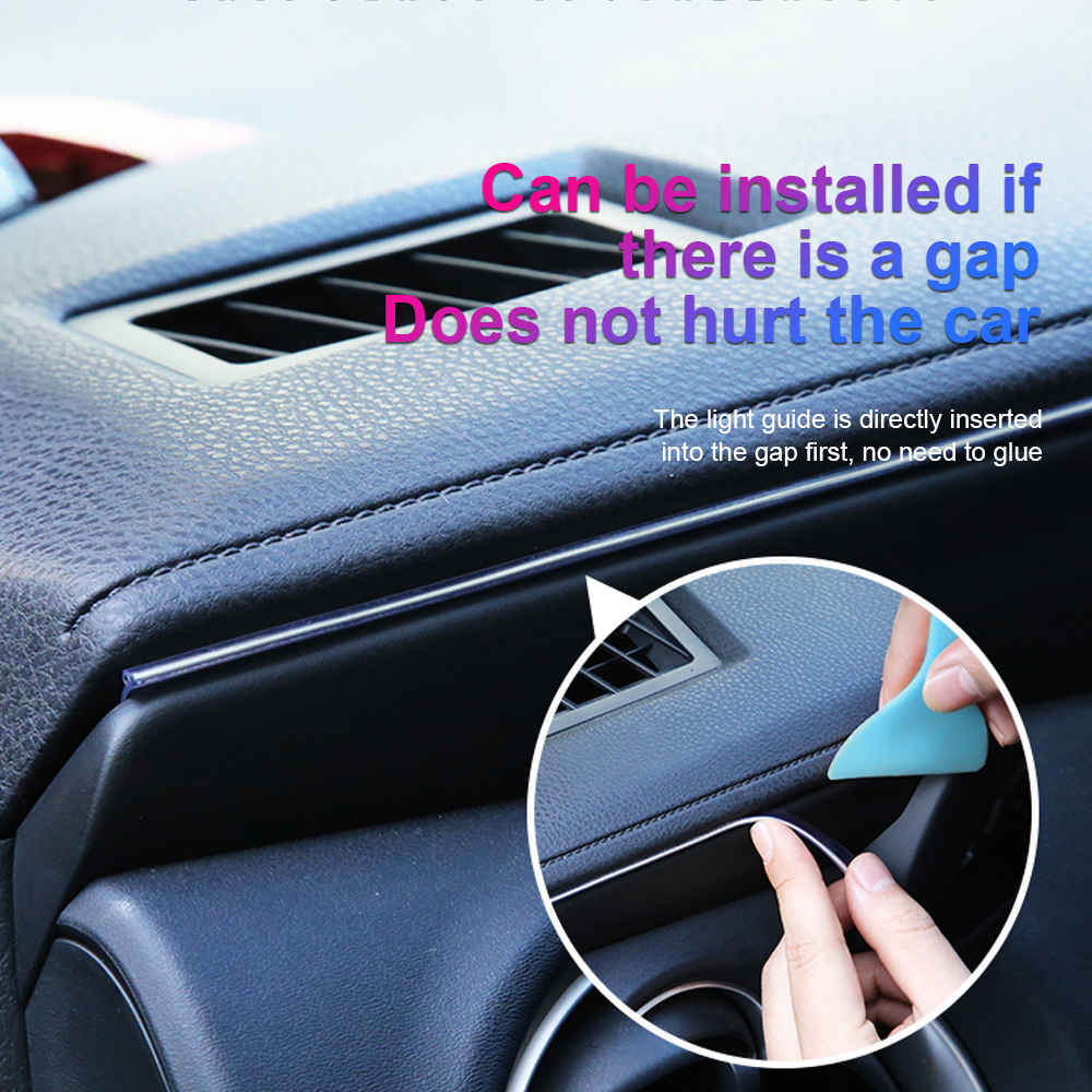 1/2/3/4/5M Car Interior Light  - Ambient Light Bar Usb 评论和价格