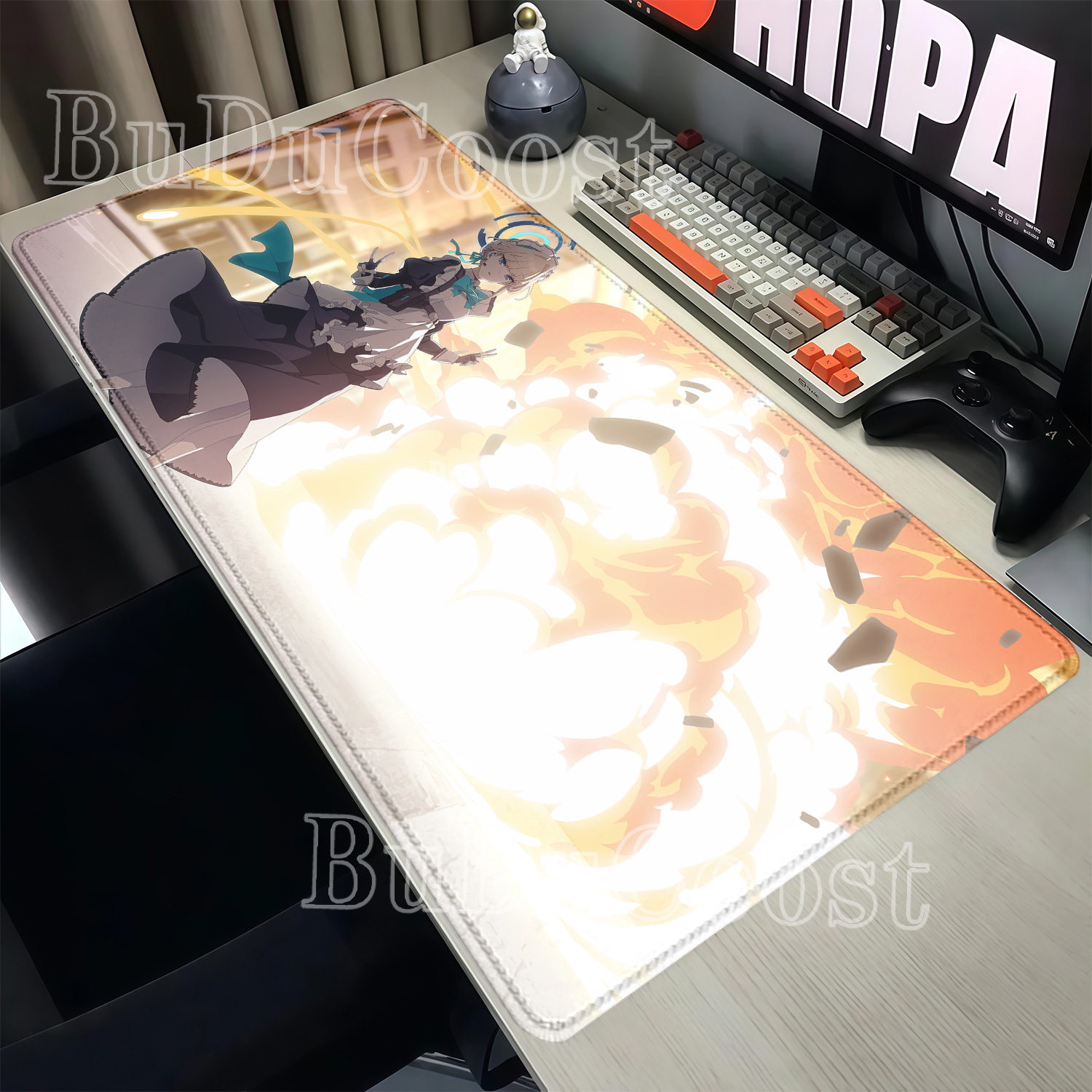 Mousepad Asuma Toki Blue Archi - Desk Setup Blue 评论和价格