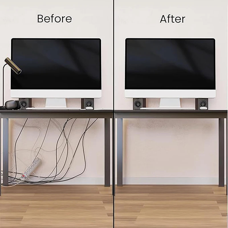 40cm/15.75in Under Desk Cable  - Desk Setup Cable Management 评论和价格