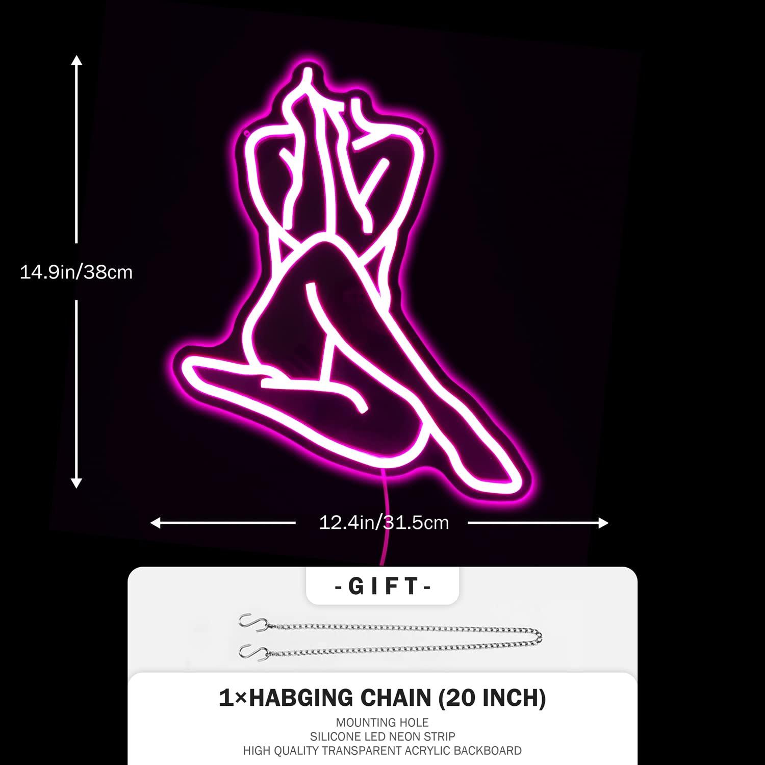 Lady Neon Sign USB Dimmable LE - Ambient Light Bar Usb 评论和价格