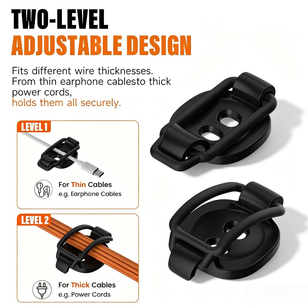 New Cable Clips Organizer Wate - Desk Setup Cable Management 评论和价格