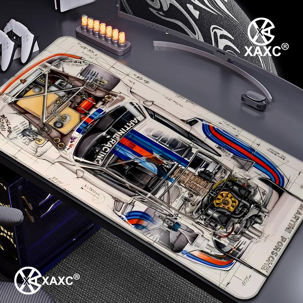 Large Cool Sport Car Blue Red  - Desk Setup Red 评论和价格