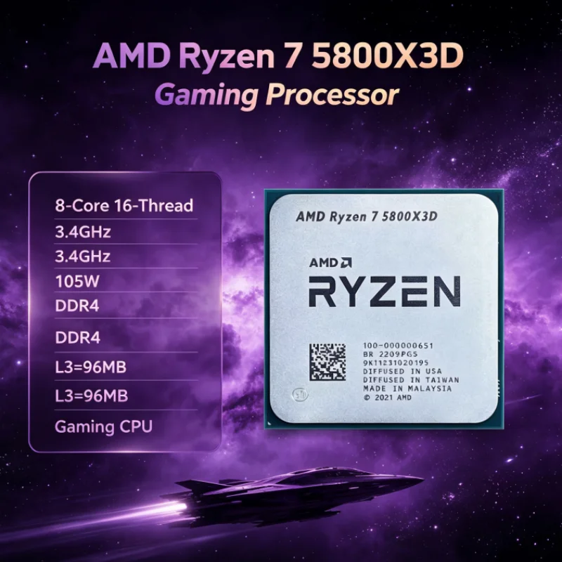 AMD R7 5800X3D 96 MB 7nm Ryzen - Amd Cpu Ryzen 7 评论和价格